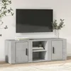Image de vidaXL Meuble TV Gris béton 100x315x35 cm Bois dingénierie 819432