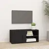 Image de Meuble Tv Noir 80x31,5x36 Cm Bois D'ingénierie Vidaxl