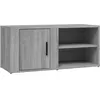 Image de Meuble Tv Sonoma Gris 80x31,5x36 Cm Bois D'ingénierie Vidaxl