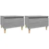 Image de Tables D'appoint 2 Pcs Sonoma Gris 50x46x35 Cm Bois Ingénierie Vidaxl