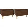 Image de Tables D'appoint 2 Pcs Chêne Marron 50x46x35 Cm Bois Ingénierie Vidaxl