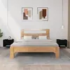 Image de Tables De Chevet 2 Pcs Noir 50x46x50 Cm Bois D’ingénierie Vidaxl
