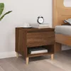 Image de Table De Chevet Chêne Brun 50x46x50 Cm Bois D'ingénierie Vidaxl