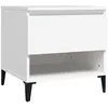 Image de Table D'appoint Blanc 50x46x50 Cm Bois D’ingénierie Vidaxl