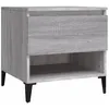 Image de Table D'appoint Sonoma Gris 50x46x50 Cm Bois D'ingénierie Vidaxl