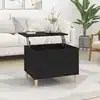 Image de Table Basse Noir 60x44,5x45 Cm Bois D'ingénierie Vidaxl