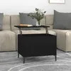 Image de vidaXL Table basse Noir 60x445x45 cm Bois dingénierie 819573