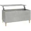 Image de Table Basse Gris Béton 90x44,5x45 Cm Bois D'ingénierie Vidaxl