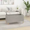 Image de vidaXL Table basse Gris béton 90x445x45 cm Bois dingénierie 819584