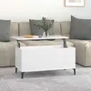 Image de vidaXL Table basse Blanc 90x445x45 cm Bois dingénierie 819588