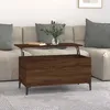 Image de vidaXL Table basse Chêne marron 90x445x45 cm Bois dingénierie 819595