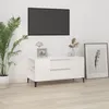 Image de Meuble Tv Blanc Brillant 102x44,5x50 Cm Bois D'ingénierie Vidaxl