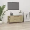 Image de Meuble Tv Chêne Sonoma 102x44,5x50 Cm Bois D'ingénierie Vidaxl