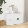 Image de 820996 vidaXL Buffet Blanc 100x33x595 cm Bois dingénierie