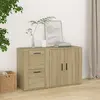 Image de Buffet Chêne Sonoma 100x33x59,5 Cm Bois D'ingénierie Vidaxl