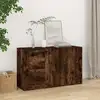 Image de Buffet Chêne Fumé 100x33x59,5 Cm Bois D'ingénierie Vidaxl