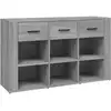Image de Buffet Sonoma Gris 100x30x59,5 Cm Bois D'ingénierie Vidaxl