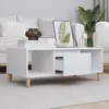 Image de Table Basse Blanc 90x50x36,5 Cm Bois D'ingénierie Vidaxl