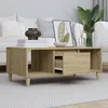 Image de vidaXL Table basse Chêne sonoma 90x50x365 cm Bois dingénierie 821063