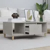 Image de Table Basse Gris Béton 90x50x36,5 Cm Bois D'ingénierie Vidaxl