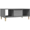 Image de Table Basse Sonoma Gris 90x50x36,5 Cm Bois D'ingénierie Vidaxl