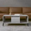 Image de Table Basse Sonoma Gris 90x50x36,5 Cm Bois D'ingénierie Vidaxl