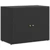 Image de Vidaxl armoire de rangement de jardin noir 100x55,5x80 cm résine tressée