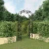 Image de Arche de jardin - Noir - 116x45x240 cm - Acier - Structure robuste - Utilisations multiples