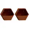 Image de Jardinières Murales 2 Pcs Rouillé Acier Corten 30x10x25 Cm Vidaxl