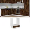 Image de vidaXL Meuble de four Riga Chêne fumé 60 x 46 x 815 cm Bois dingénierie 825834