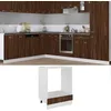 Image de vidaXL Meuble de four Riga Chêne brun 60 x 46 x 815 cm Bois dingénierie 825836