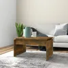 Image de 825840 vidaXL Table basse Chêne fumé 68x50x38 cm Bois dingénierie