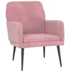 Image de Fauteuil Rose 62x79x79 Cm Velours Vidaxl