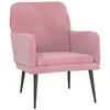 Image de Vidaxl fauteuil rose 62x79x79 cm velours