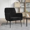 Image de vidaXL Fauteuil Noir 62x79x79 cm Velours 351409