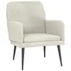 Image de Vidaxl fauteuil crème 62x79x79 cm velours