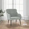Image de Fauteuil Gris Clair 63x76x80 Cm Velours Vidaxl