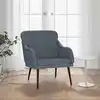 Image de Fauteuil Gris Foncé 63x76x80 Cm Velours Vidaxl