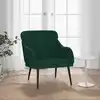 Image de Fauteuil Vert Foncé 63x76x80 Cm Velours Vidaxl