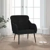 Image de Fauteuil Noir 63x76x80 Cm Velours Vidaxl