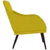Image de Vidaxl fauteuil jaune 63x76x80 cm velours
