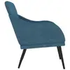 Image de Vidaxl fauteuil bleu 63x76x80 cm velours