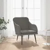 Image de Fauteuil Gris Foncé 63x76x80 Cm Velours Vidaxl