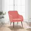 Image de Fauteuil Rose 63x76x80 Cm Velours Vidaxl