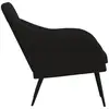 Image de Vidaxl fauteuil noir 63x76x80 cm velours