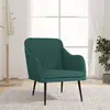 Image de Fauteuil Vert Foncé 63x76x80 Cm Tissu Vidaxl