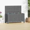Image de Boîte De Rangement De Jardin Gris 115x49x60 Cm Bois De Pin Vidaxl