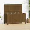 Image de Boîte De Rangement De Jardin Marron Miel 121x55x64 Cm Bois Pin Vidaxl