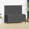 Image de Boîte De Rangement De Jardin Gris 147x68x64 Cm Bois De Pin Vidaxl