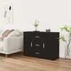 Image de Buffet Noir 91x29,5x65 Cm Bois D'ingénierie Vidaxl